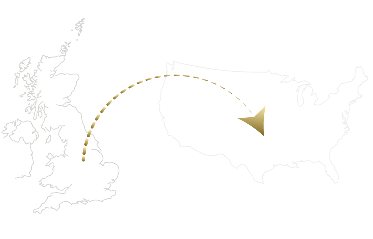 UK to United State freight route